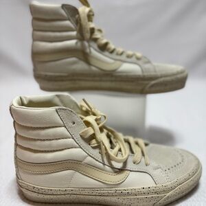 VANS OFF THE WALL High-Top Cream Sneakers UNISEX